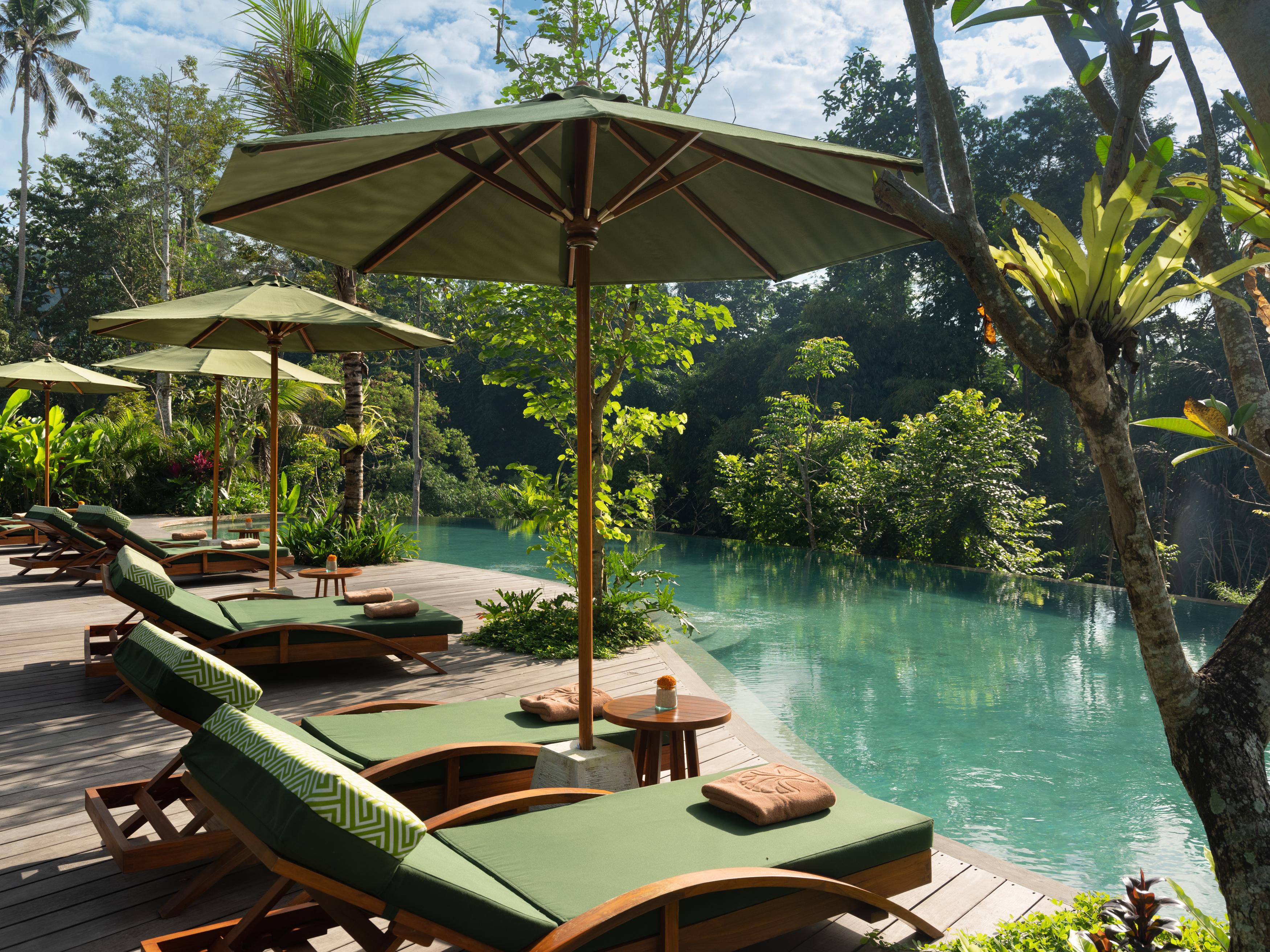 ホテル アディワナ スウェタ【Chse認定】 ウブド エクステリア 写真 The resort's swimming pool