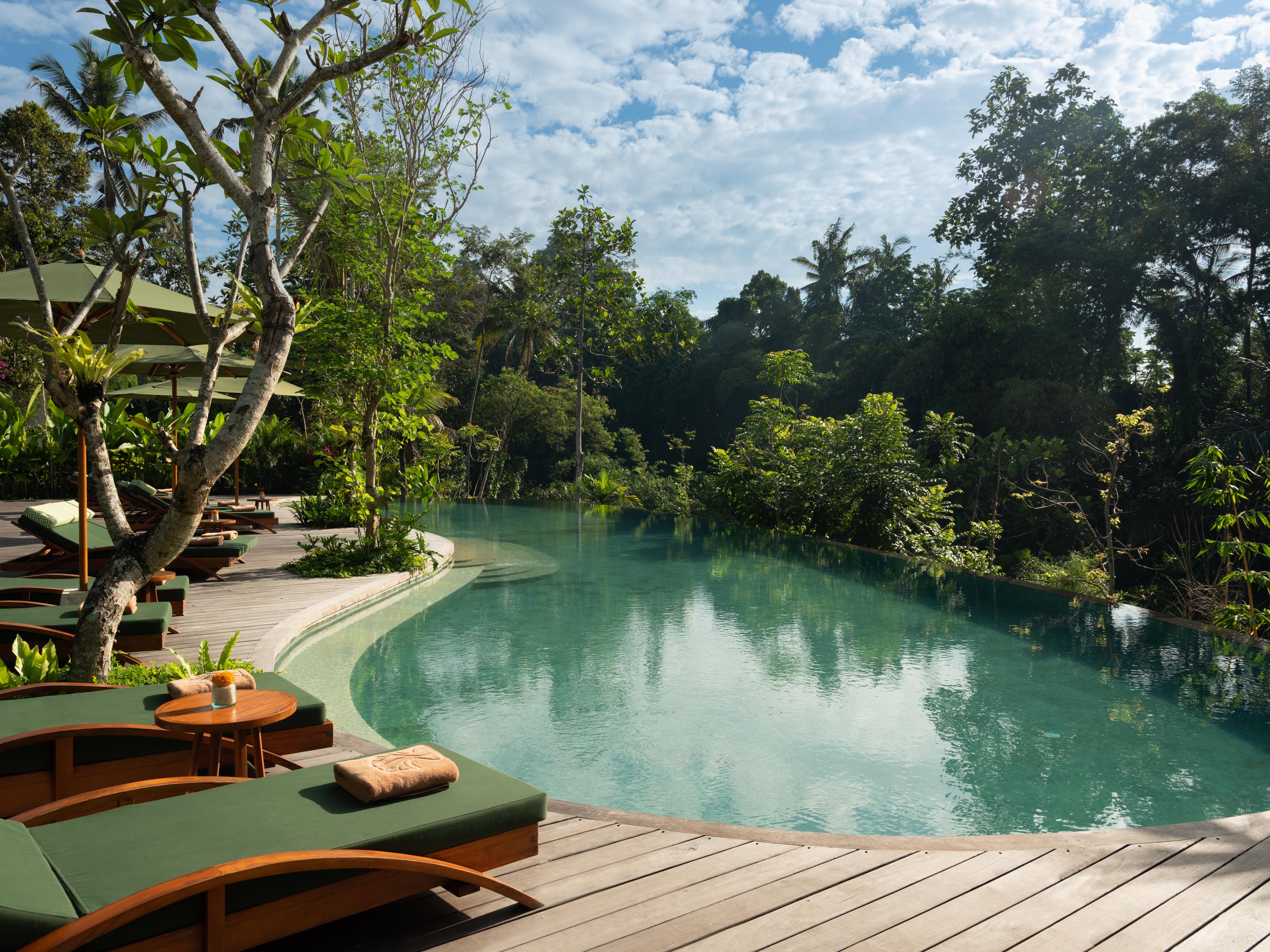 ホテル アディワナ スウェタ【Chse認定】 ウブド エクステリア 写真 The pool at the Four Seasons Resort